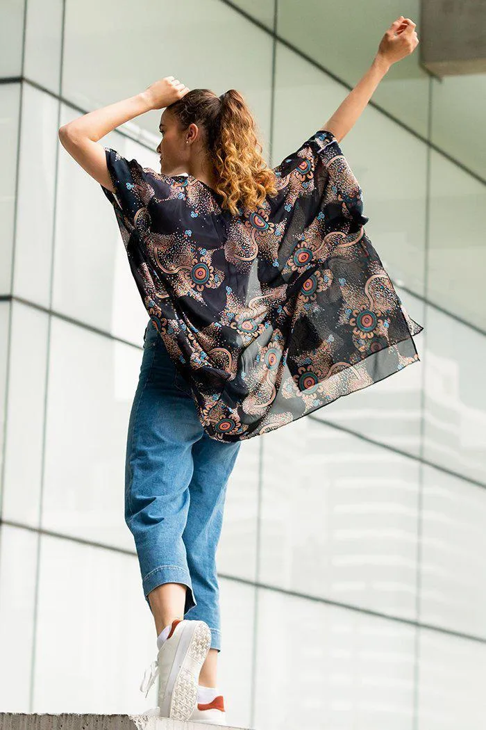 Our Beautiful Country Chiffon Shawl