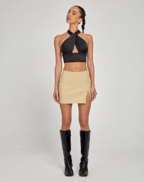 Pelma Mini Skirt in Tailoring Ecru