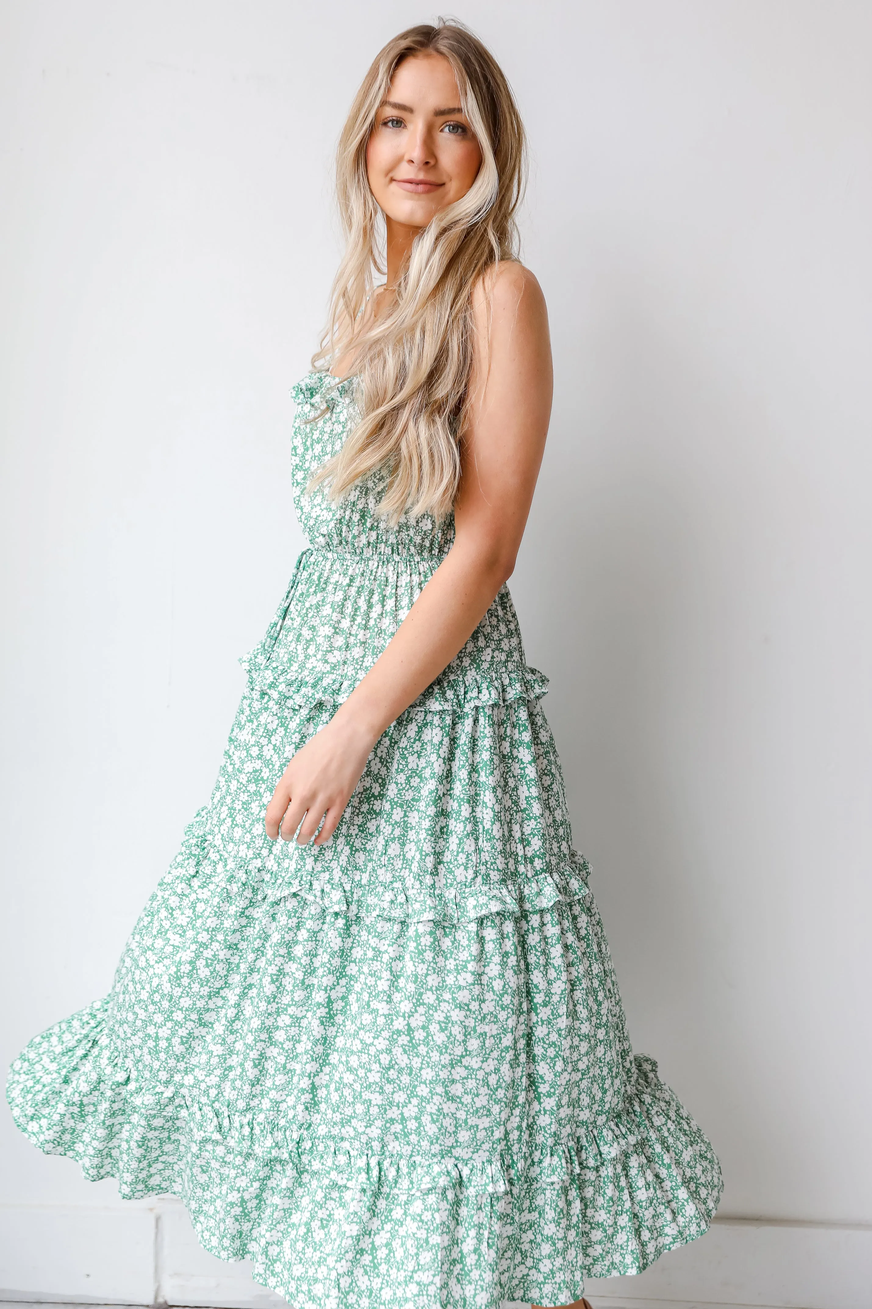 Perfect Pick Tiered Floral Maxi Dress