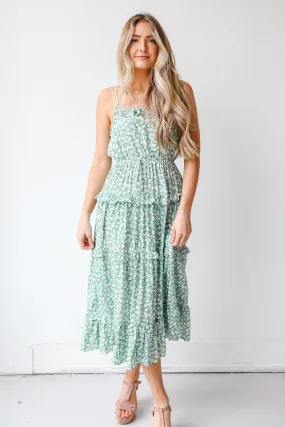 Perfect Pick Tiered Floral Maxi Dress