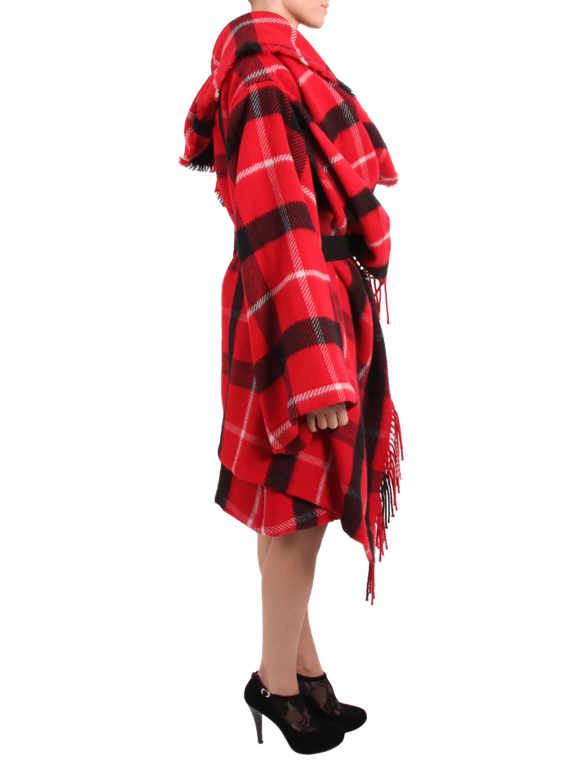 Red Blanket Shawl Jacket