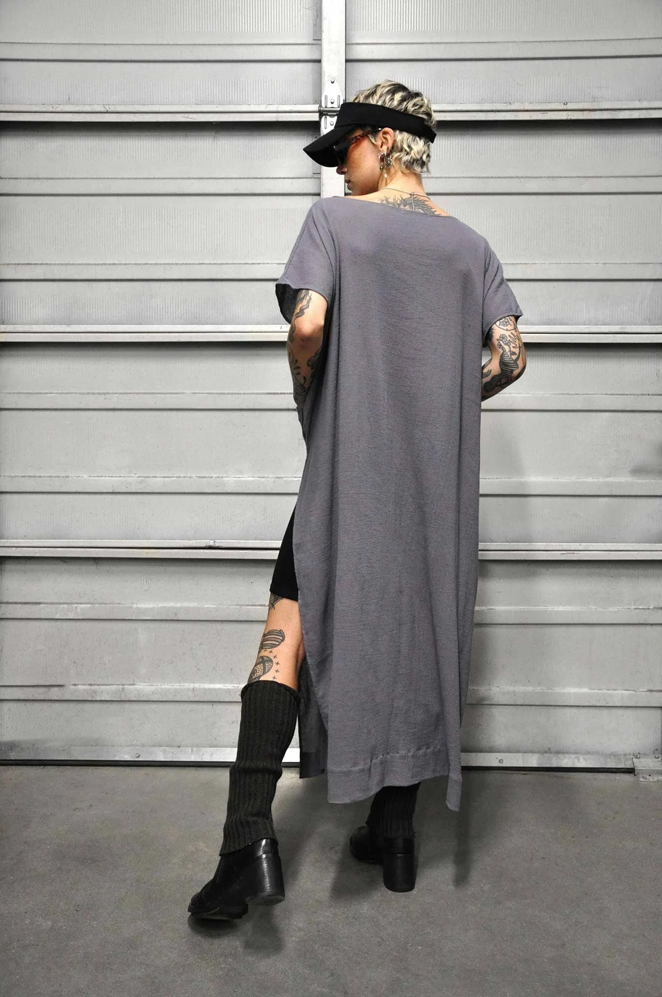 Rise Gauze Kaftan - Pebble Grey