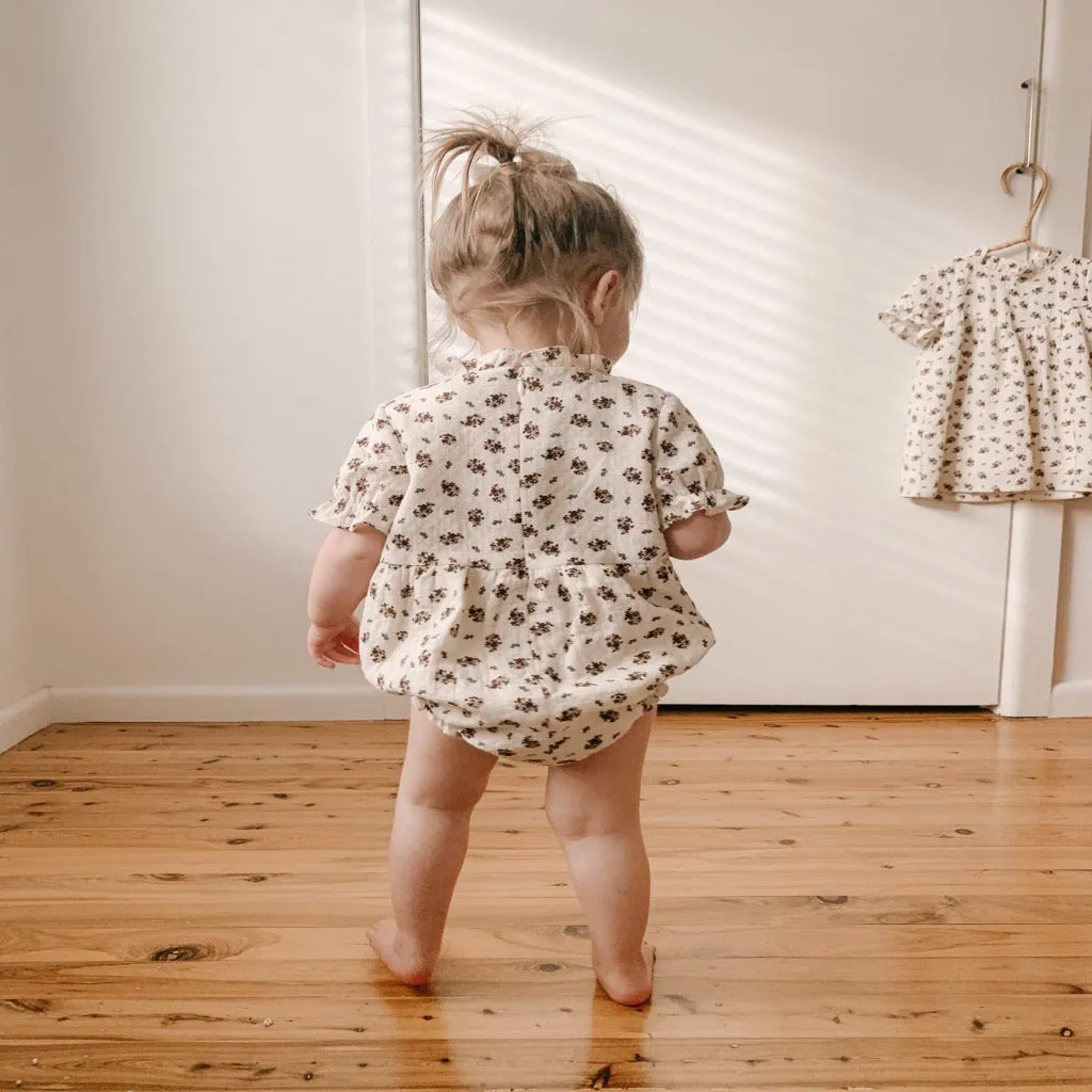 Romper in Christmas Floral