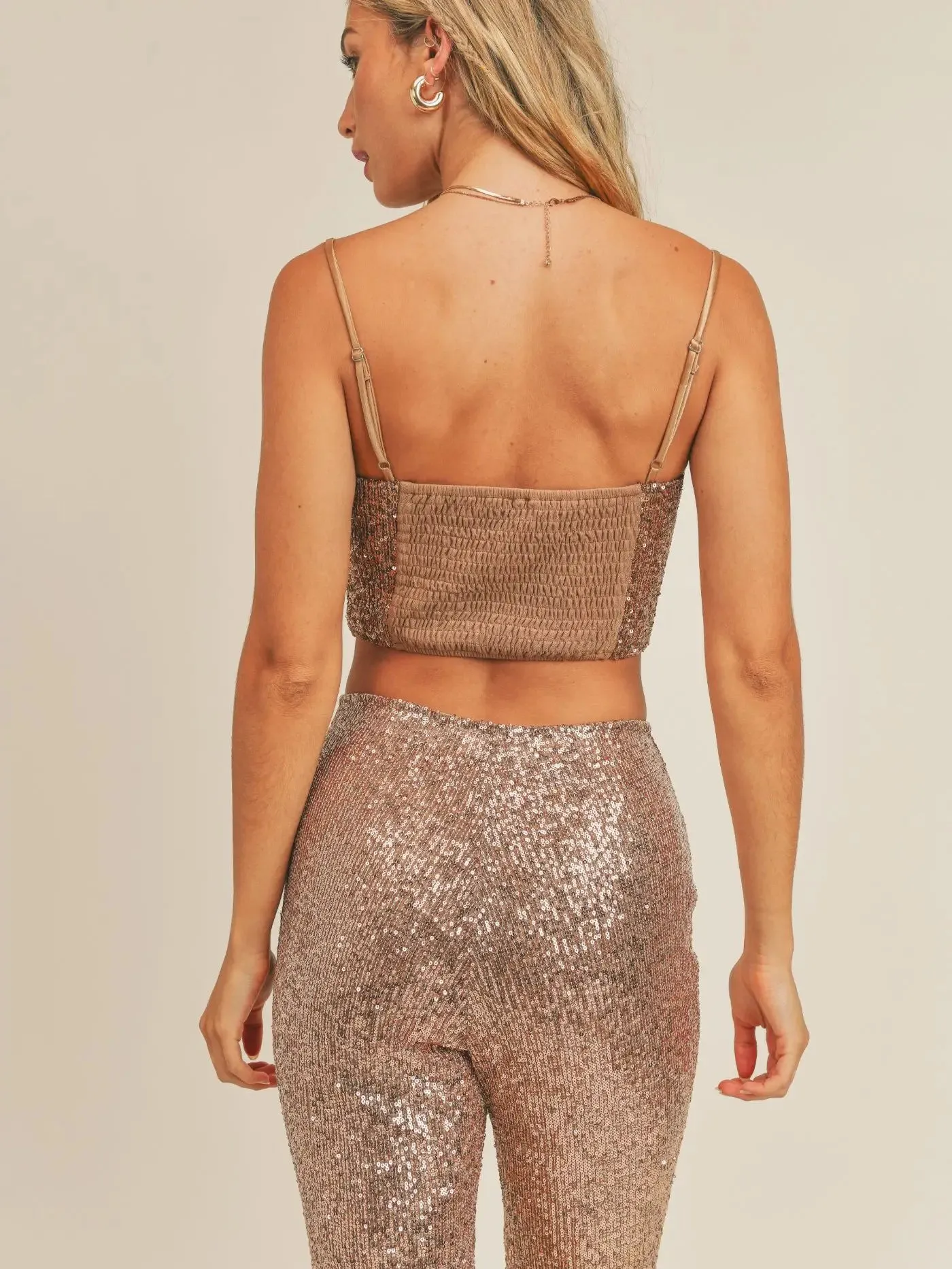 Sadie & Sage Copper Disco Inferno Sequin Cami