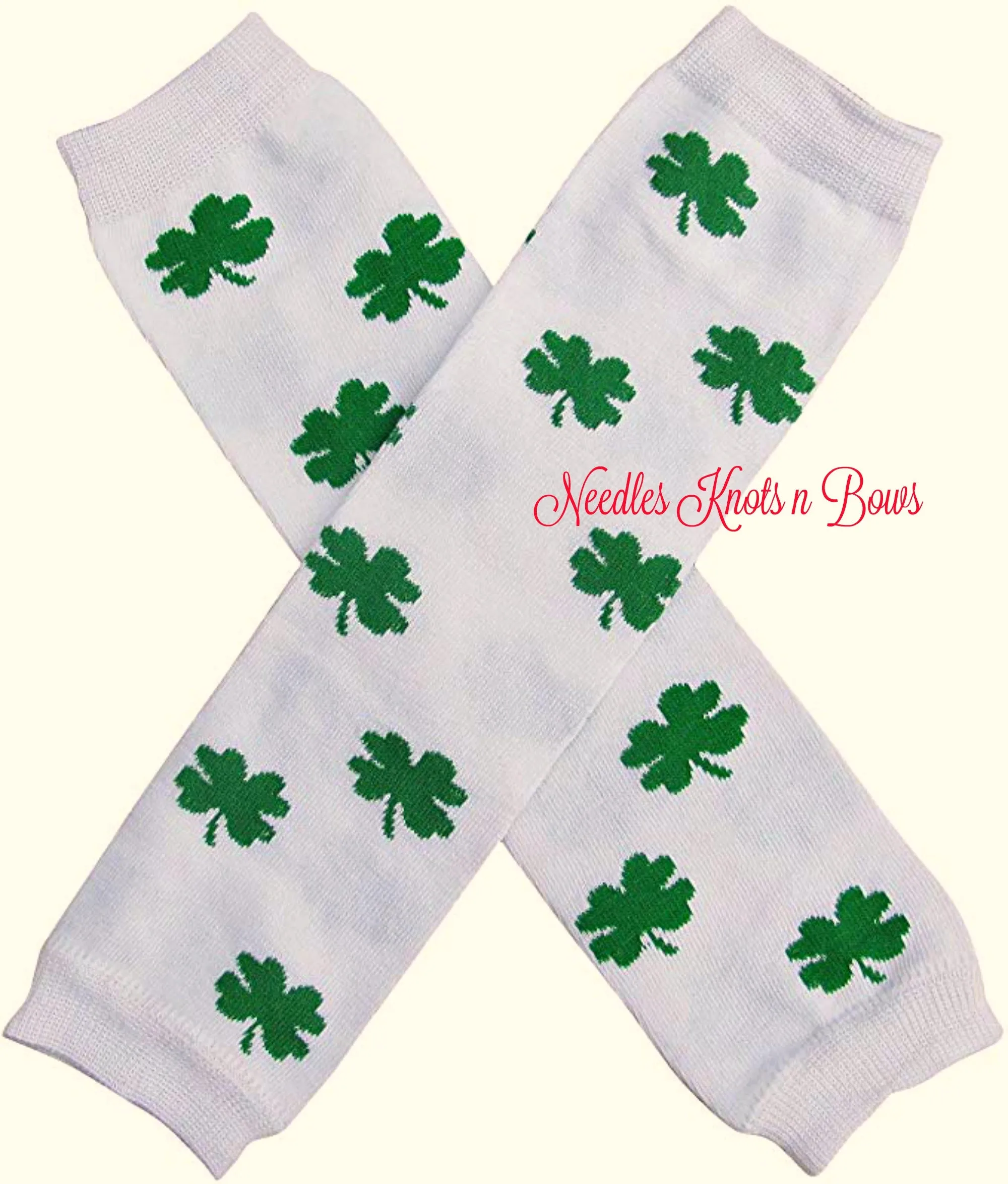 Saint Patricks Day Shamrock Leg Warmers