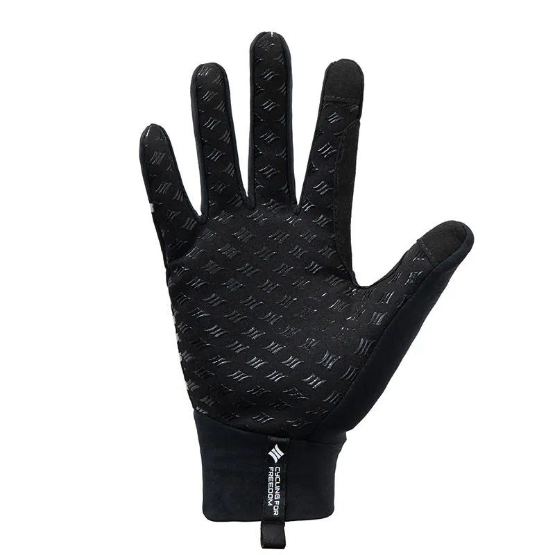 Santic LandShow Black Men Winter Full Finger Thermal Cycle Gloves