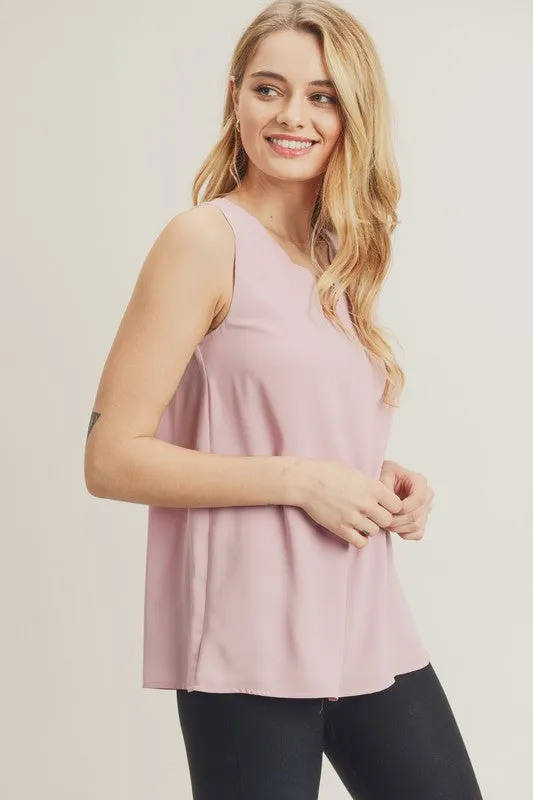 Scalloped Neck Top