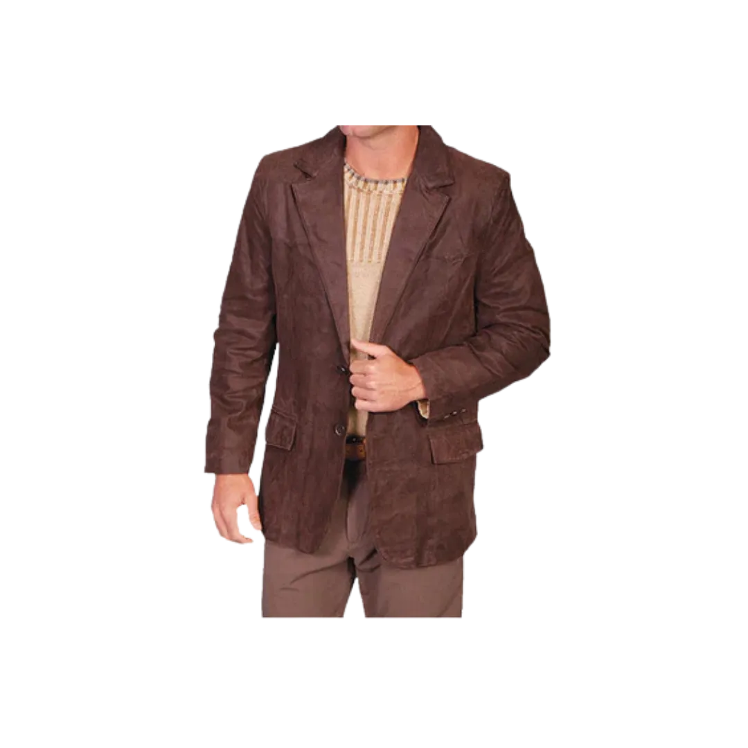 Scully Leathers Men's Brown Suede Sport Coat Frontier Blazer Suit