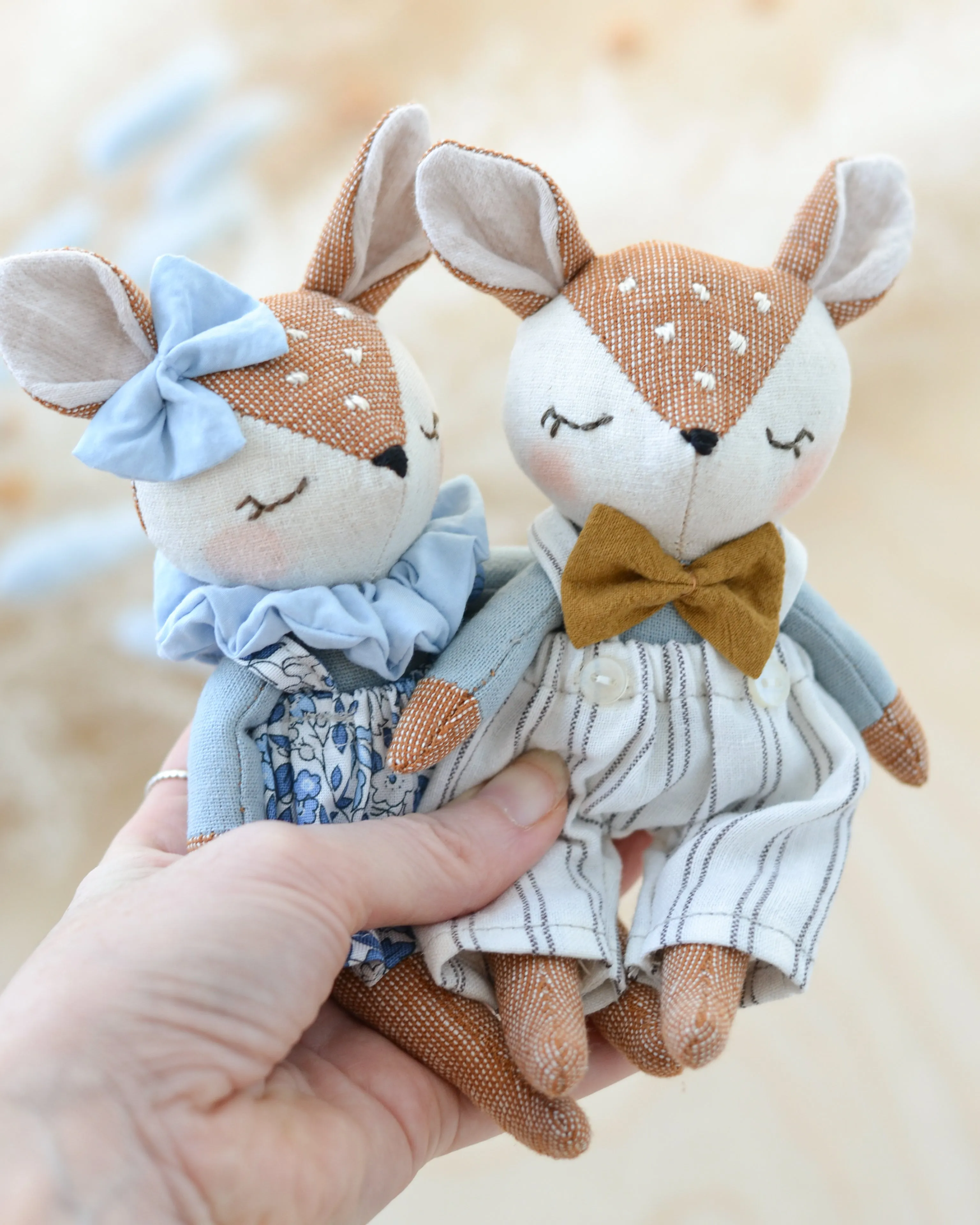 Sewing Pattern - Mini deer doll