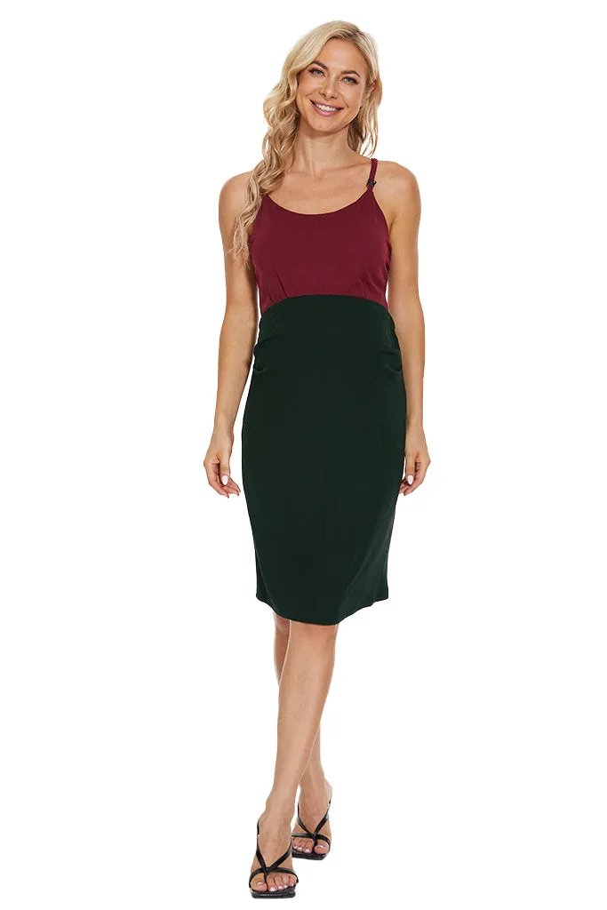 Smallshow Ribbed Knit Maternity Skirt