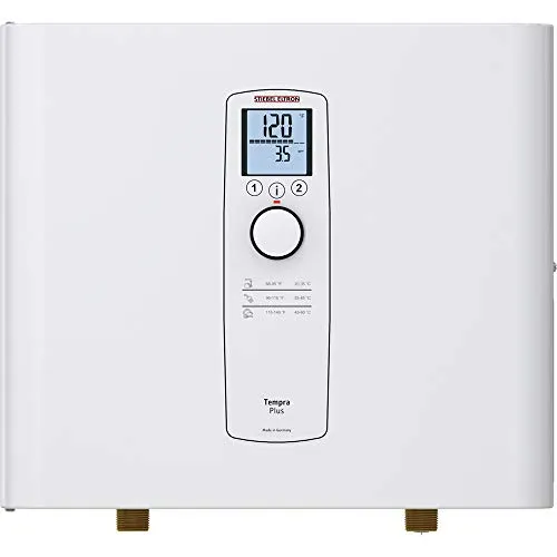 Stiebel Eltron Tankless Water Heater – Tempra 24 Plus – Electric, On Demand Hot Water, Eco, White, 20.2