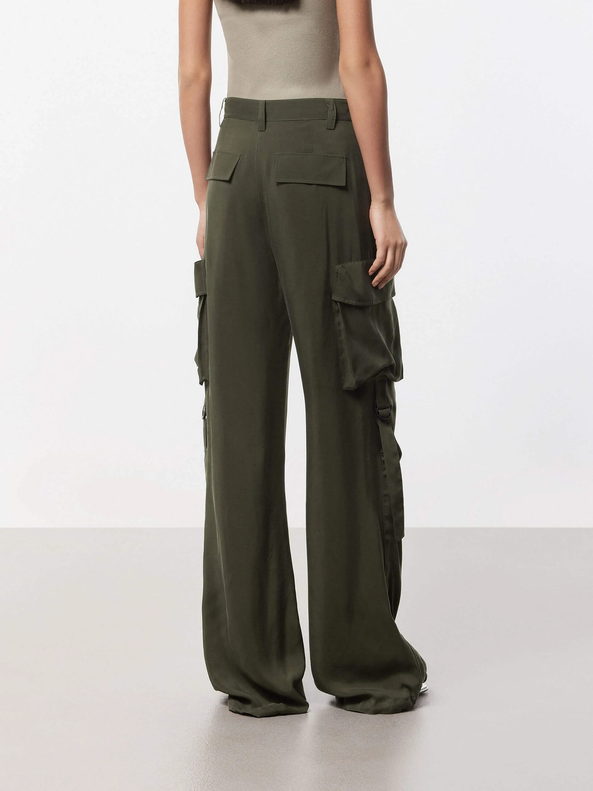 Straight Cargo Style Pants