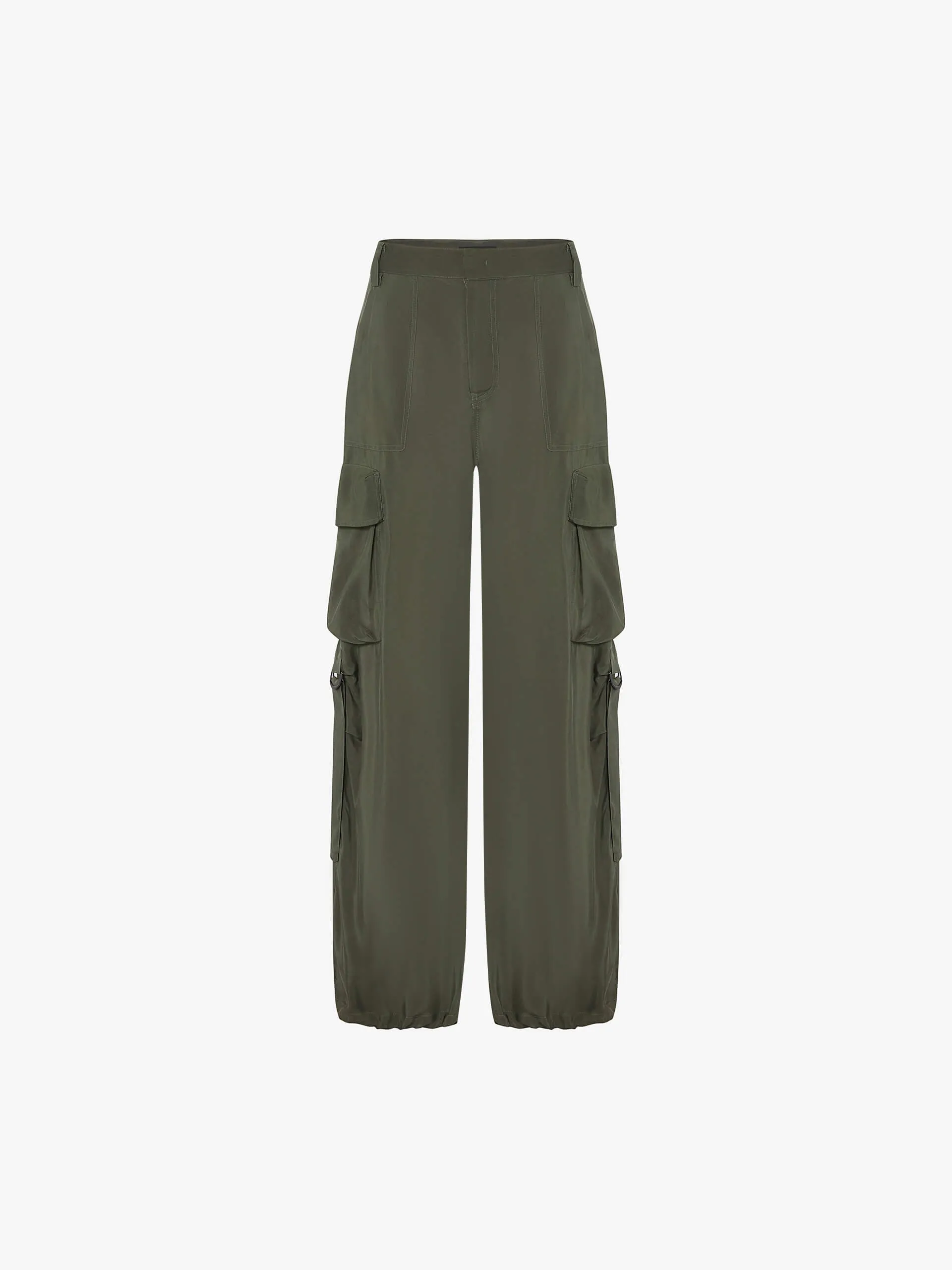 Straight Cargo Style Pants