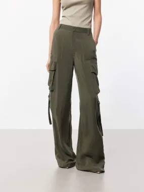 Straight Cargo Style Pants