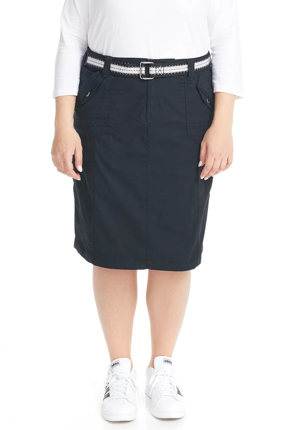 Stretchy Cargo Knee Length Pencil Skirt for Women 'Virginia'