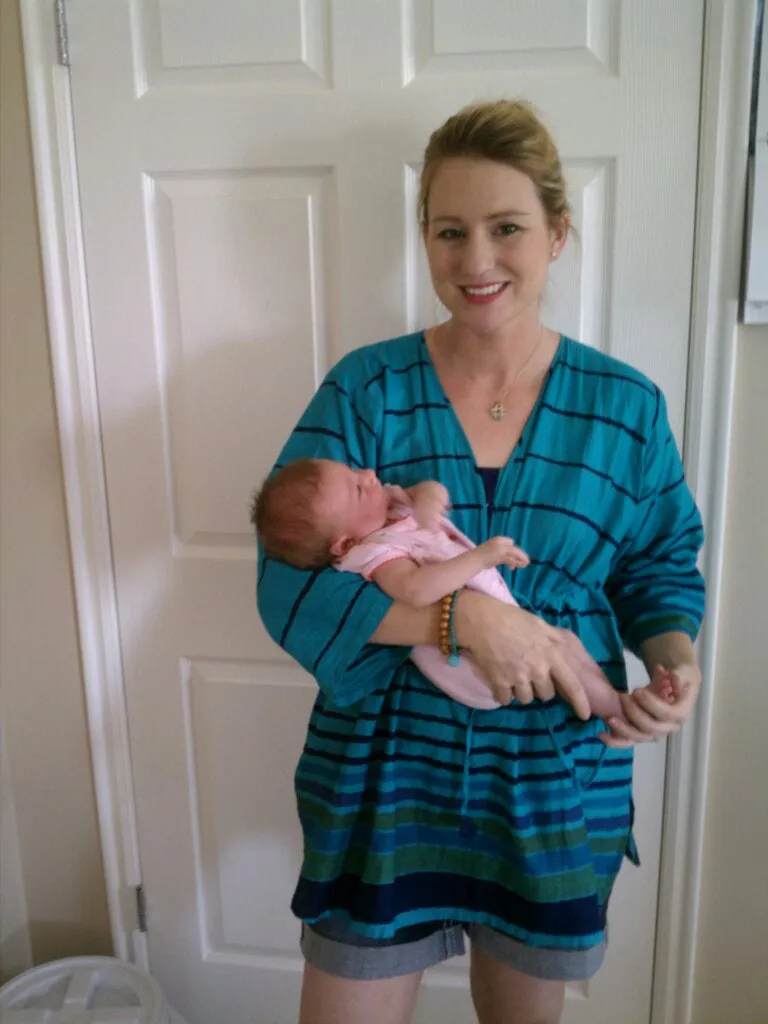 Teal Maternity Tunic - Nursing Shirt