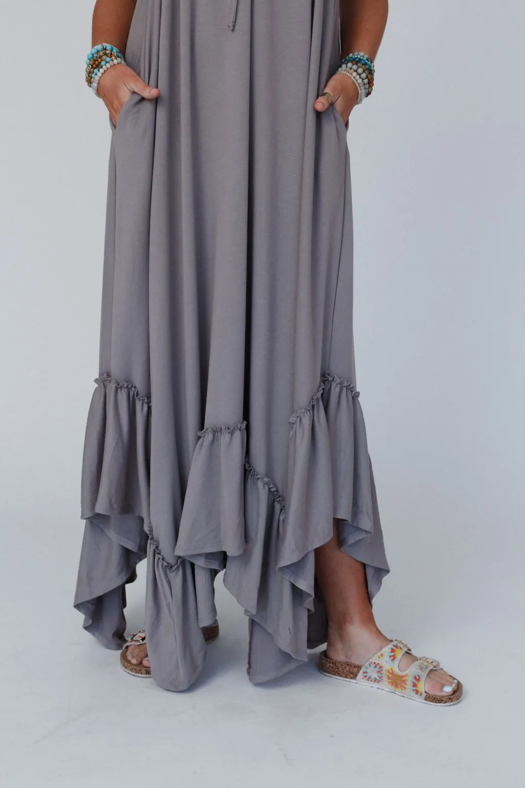 The Nest Heavenly Glow Maxi Dress - Mushroom