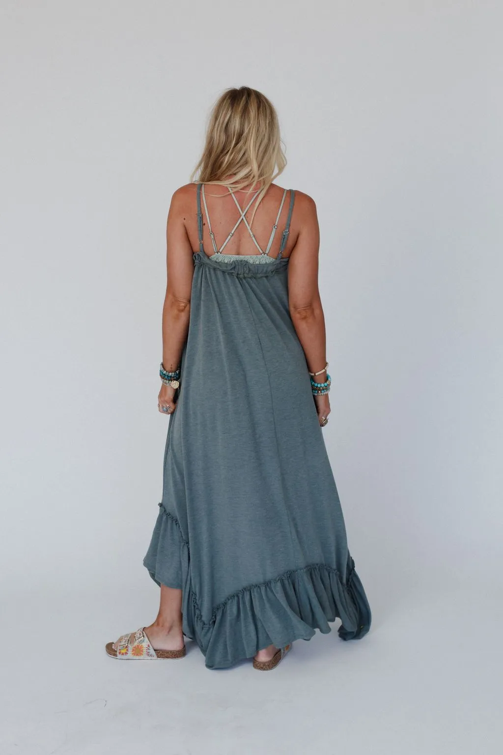 The Nest Heavenly Glow Maxi Dress - Olive