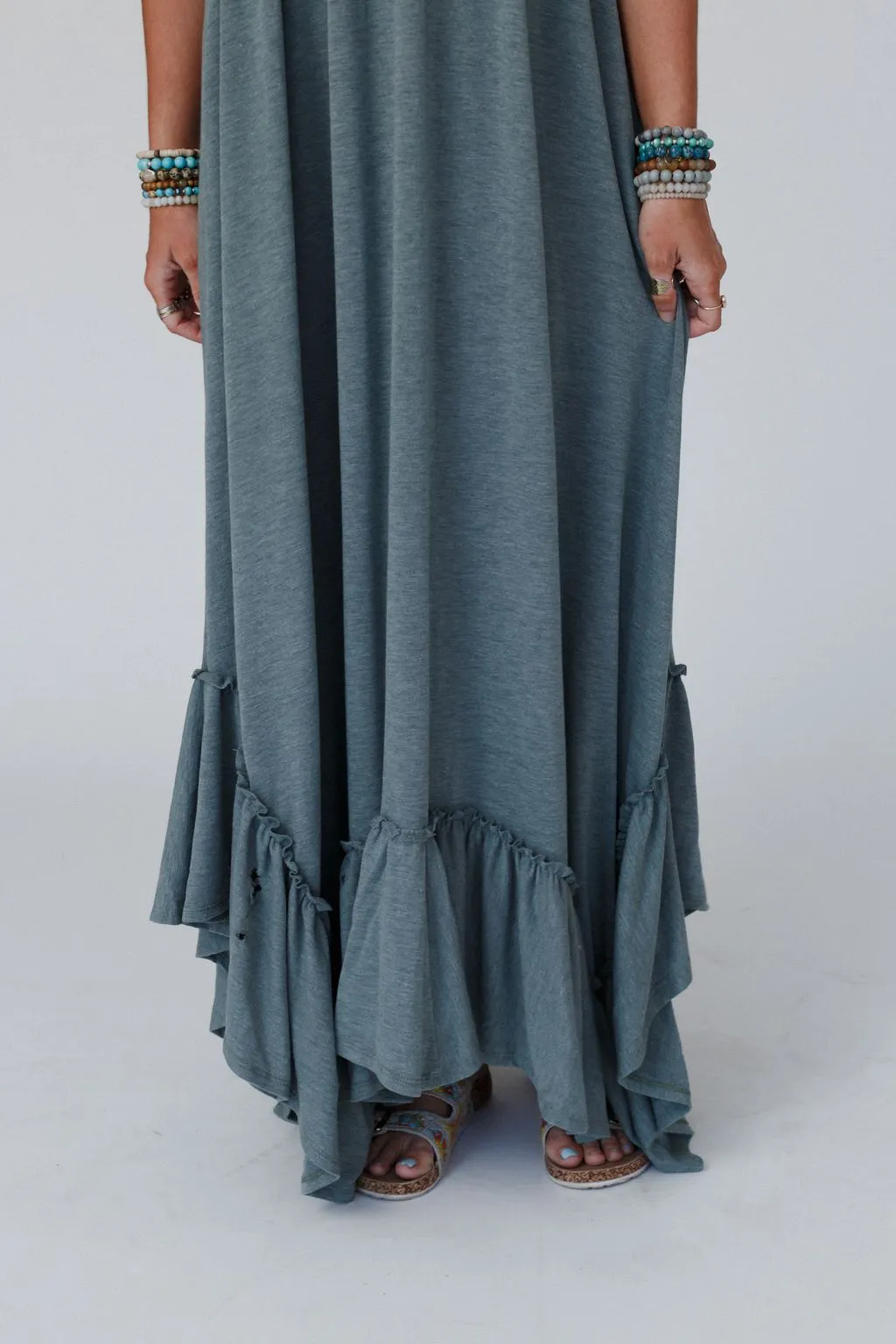 The Nest Heavenly Glow Maxi Dress - Olive