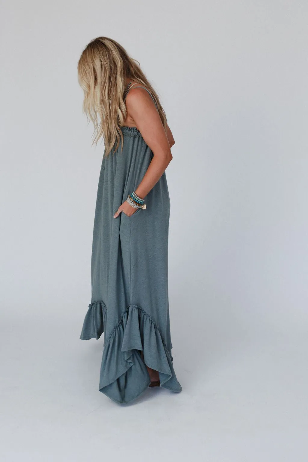 The Nest Heavenly Glow Maxi Dress - Olive