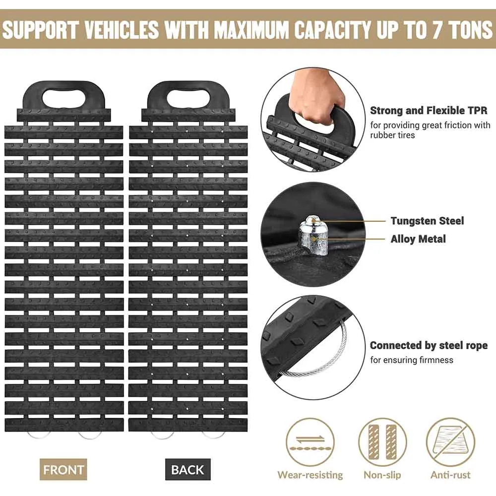 TheLAShop Recovery Traction Mats Tracks for Trucks 4x4 (Set of 2)