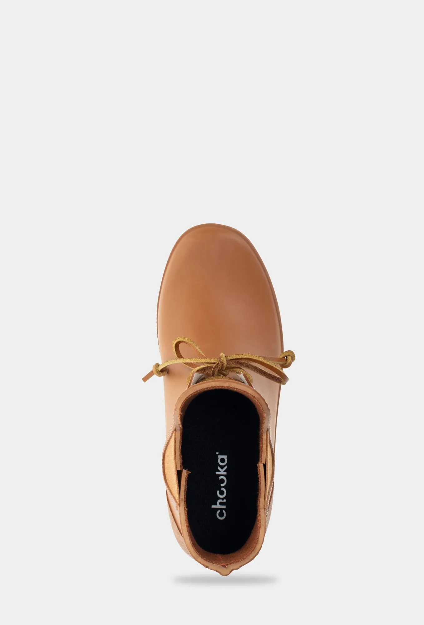 TIE CHELSEA RAIN BOOT - COGNAC