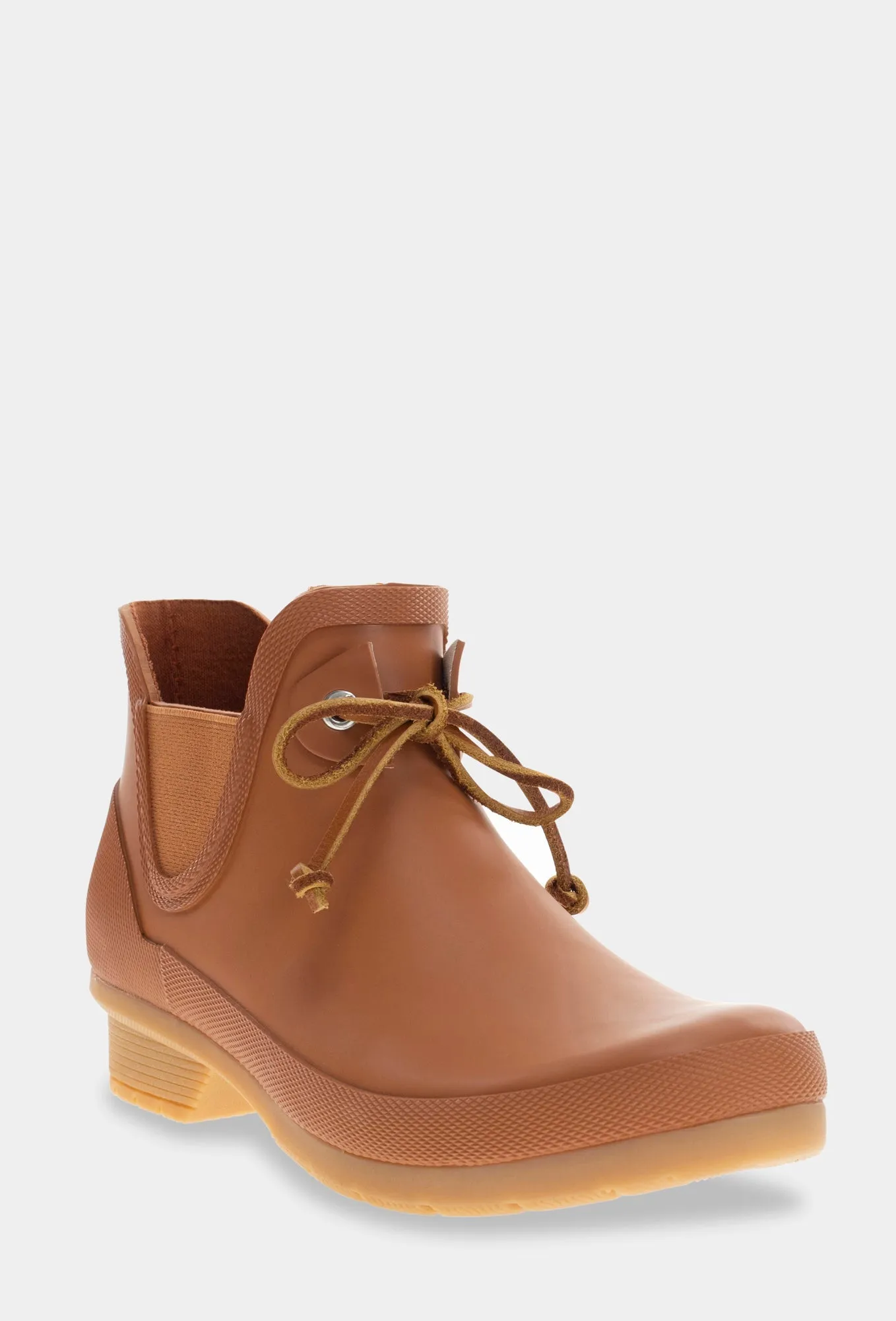 TIE CHELSEA RAIN BOOT - COGNAC