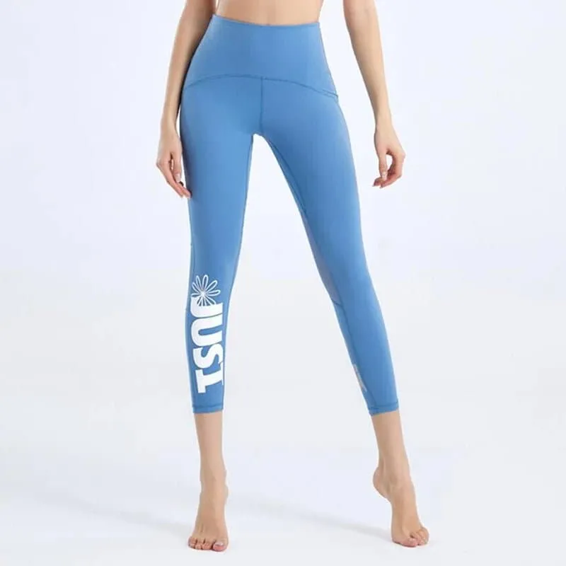 Tight Mesh Yoga Leggings - Breathable High Waist Leggings for Yoga Fitness - Quick Dry and Anti-Wrinkle - S M L Sizes