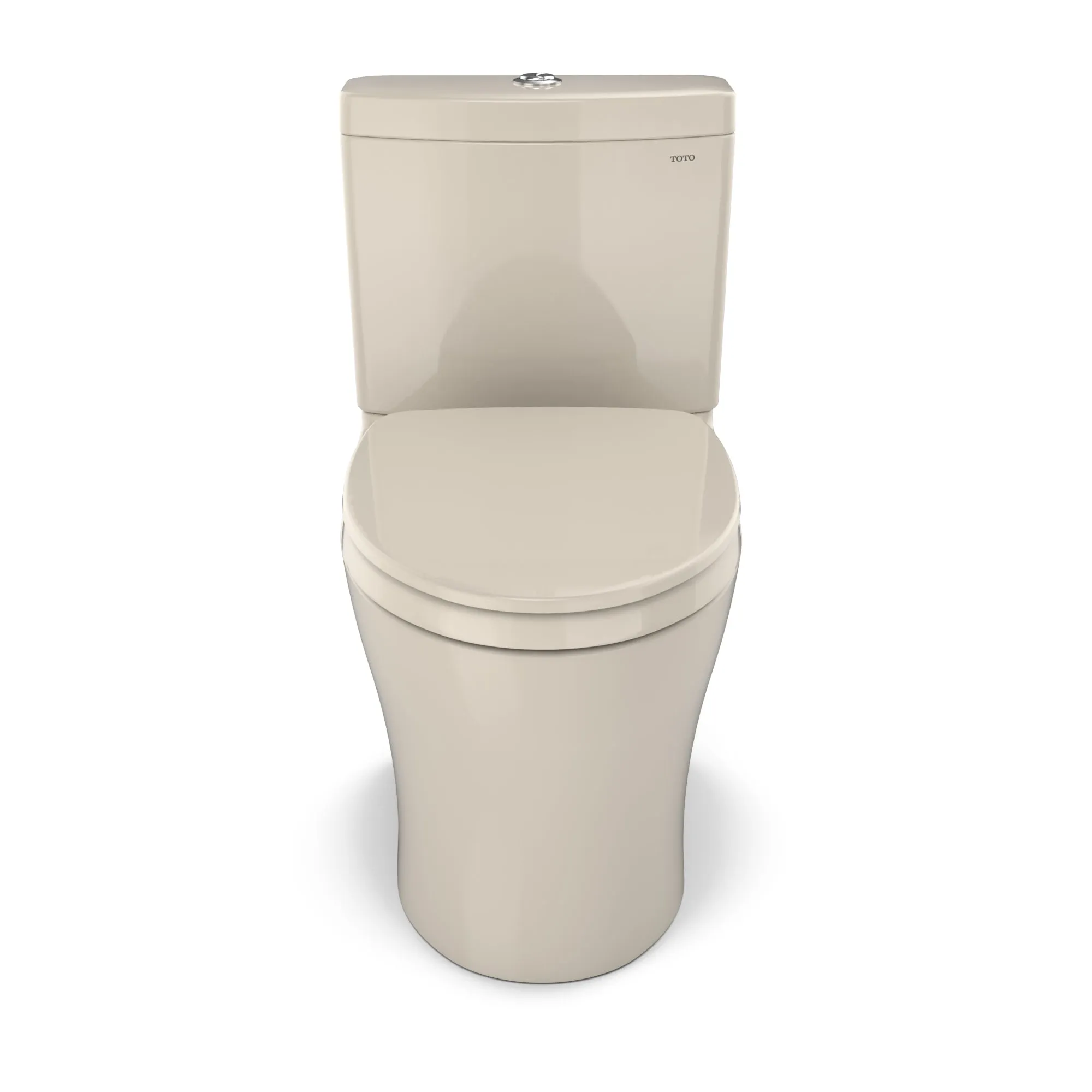 TOTO MS446124CEMGN#03 Aquia IV WASHLET  Two-Piece Dual Flush Toilet in Bone Finish