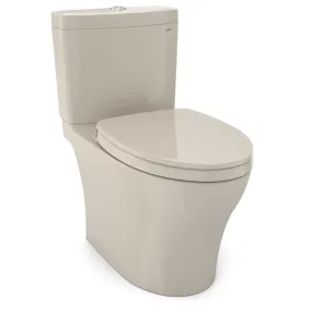 TOTO MS446124CEMGN#03 Aquia IV WASHLET  Two-Piece Dual Flush Toilet in Bone Finish