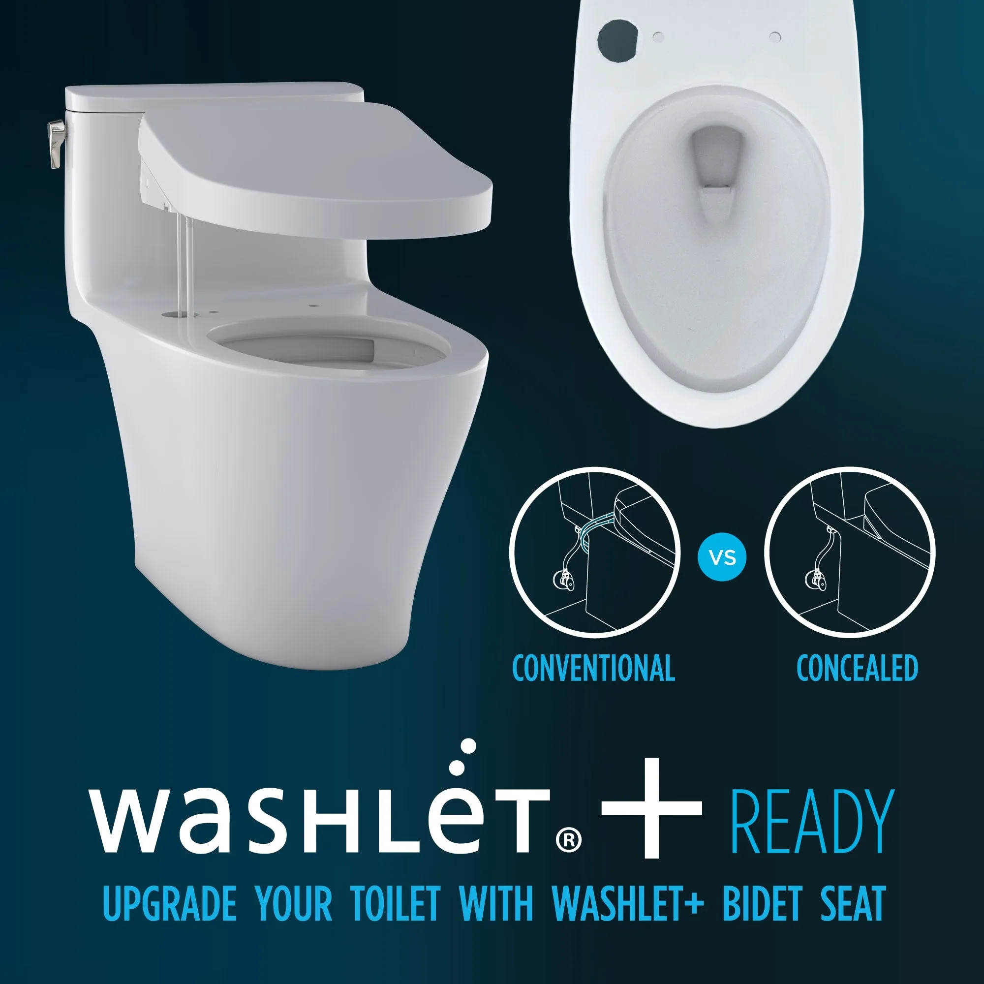 TOTO MS446124CEMGN#03 Aquia IV WASHLET  Two-Piece Dual Flush Toilet in Bone Finish