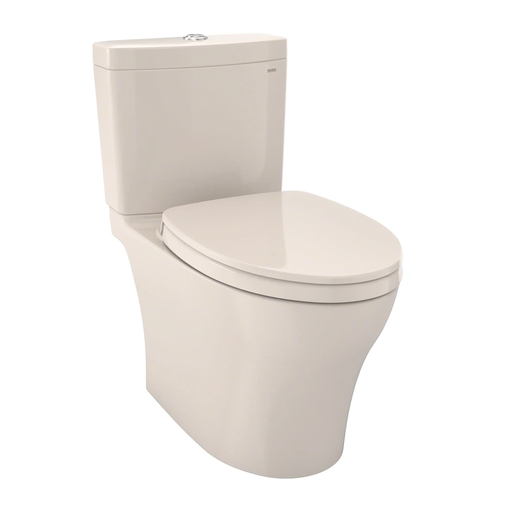 TOTO MS446124CEMGN#12 Aquia IV WASHLET  Two-Piece Elongated Dual Flush Toilet in Sedona Beige