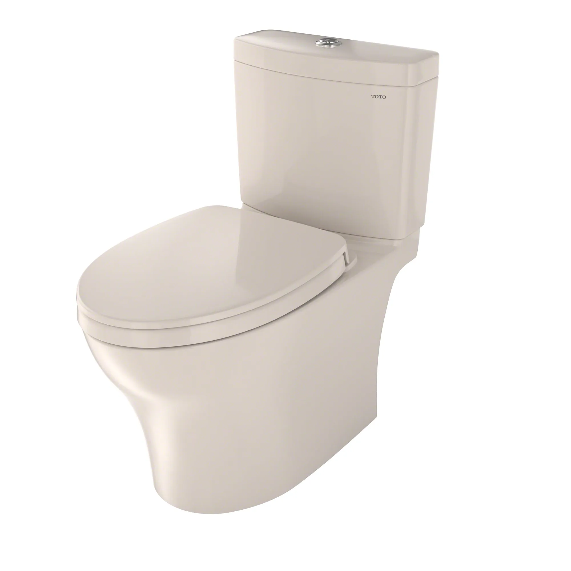 TOTO MS446124CEMGN#12 Aquia IV WASHLET  Two-Piece Elongated Dual Flush Toilet in Sedona Beige