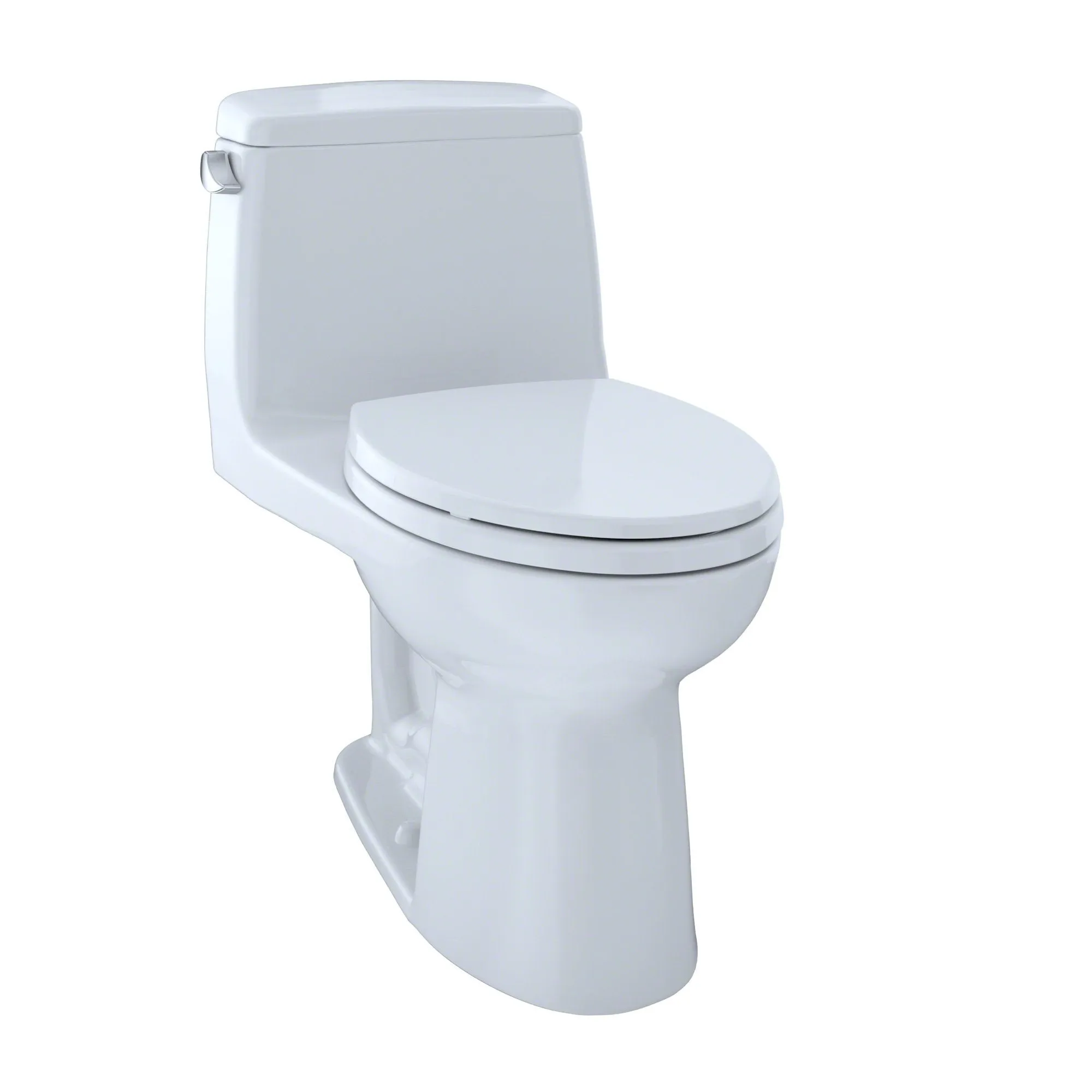 TOTO MS854114ELR#01 Eco UltraMax One-Piece Elongated 1.28 GPF ADA Toilet, Cotton White