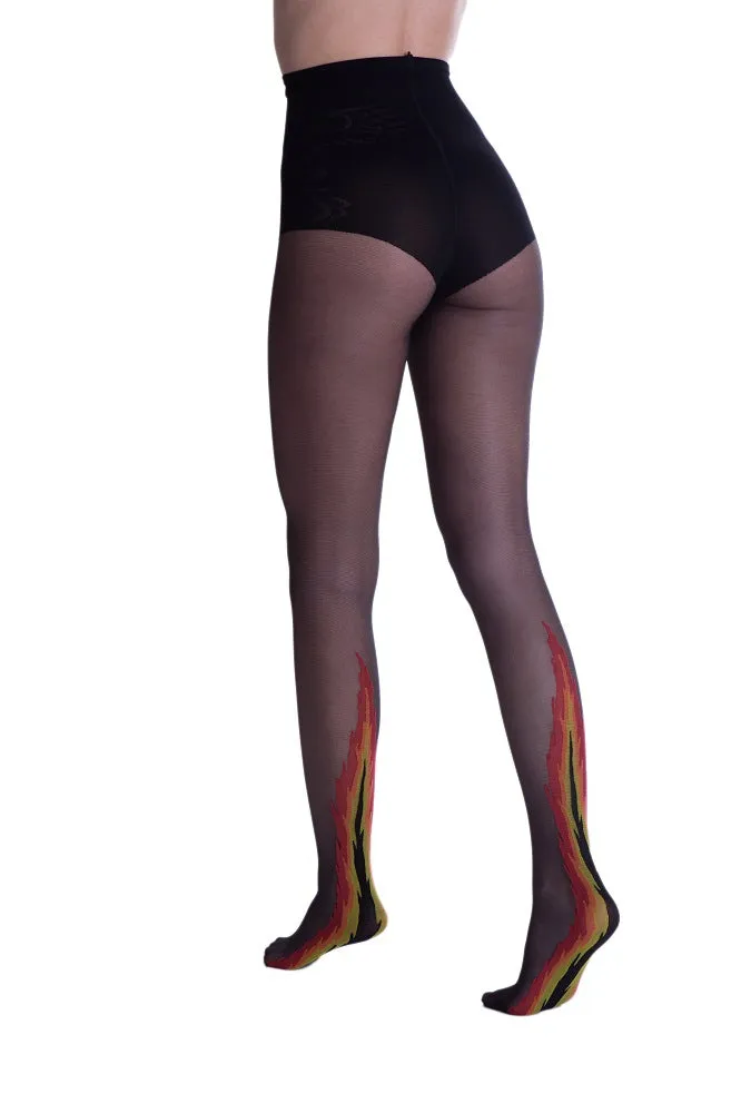 Trasparenze Ardor Tights 20 Denier Flame Patterned Tights