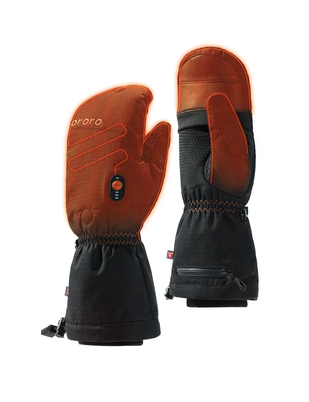 Unisex Heated Flip Top Mittens - New