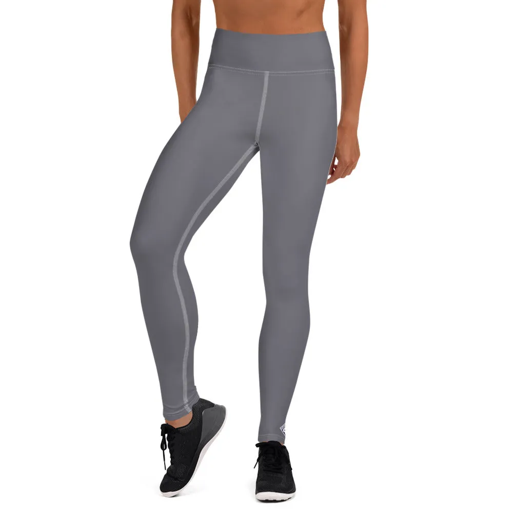 Urban Ease: Solid Color Workout Leggings for Women - Charcoal