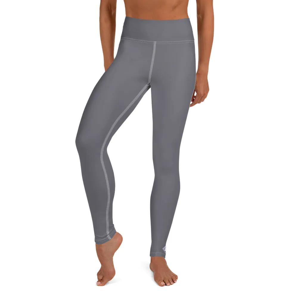 Urban Ease: Solid Color Workout Leggings for Women - Charcoal