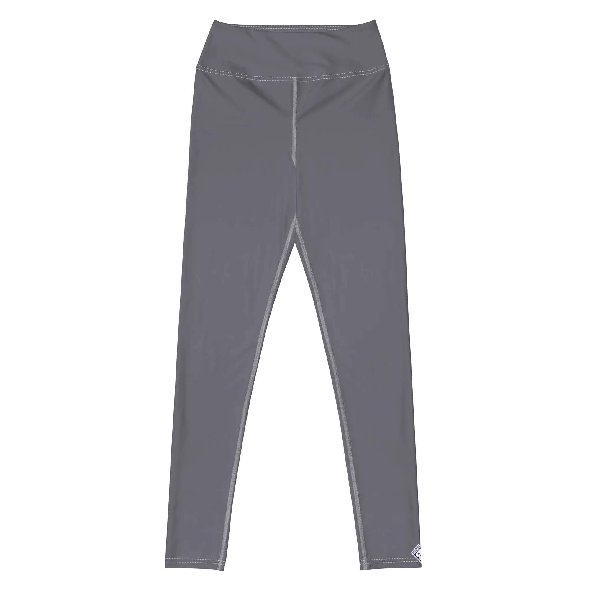 Urban Ease: Solid Color Workout Leggings for Women - Charcoal