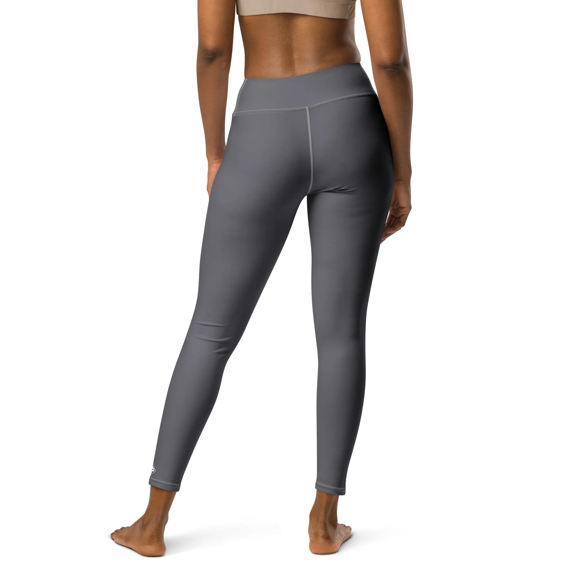 Urban Ease: Solid Color Workout Leggings for Women - Charcoal