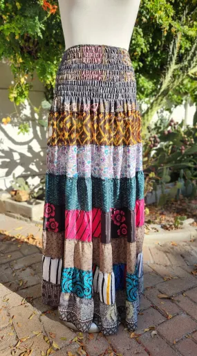 Vintage Patchwork Maxi Skirts