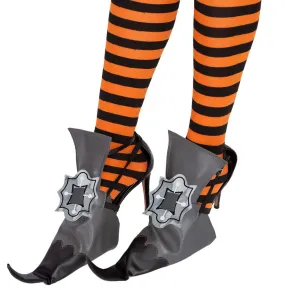 Vintage Witch Shoe Cover with Legging Accessories Set Cosplay Kit - Adult