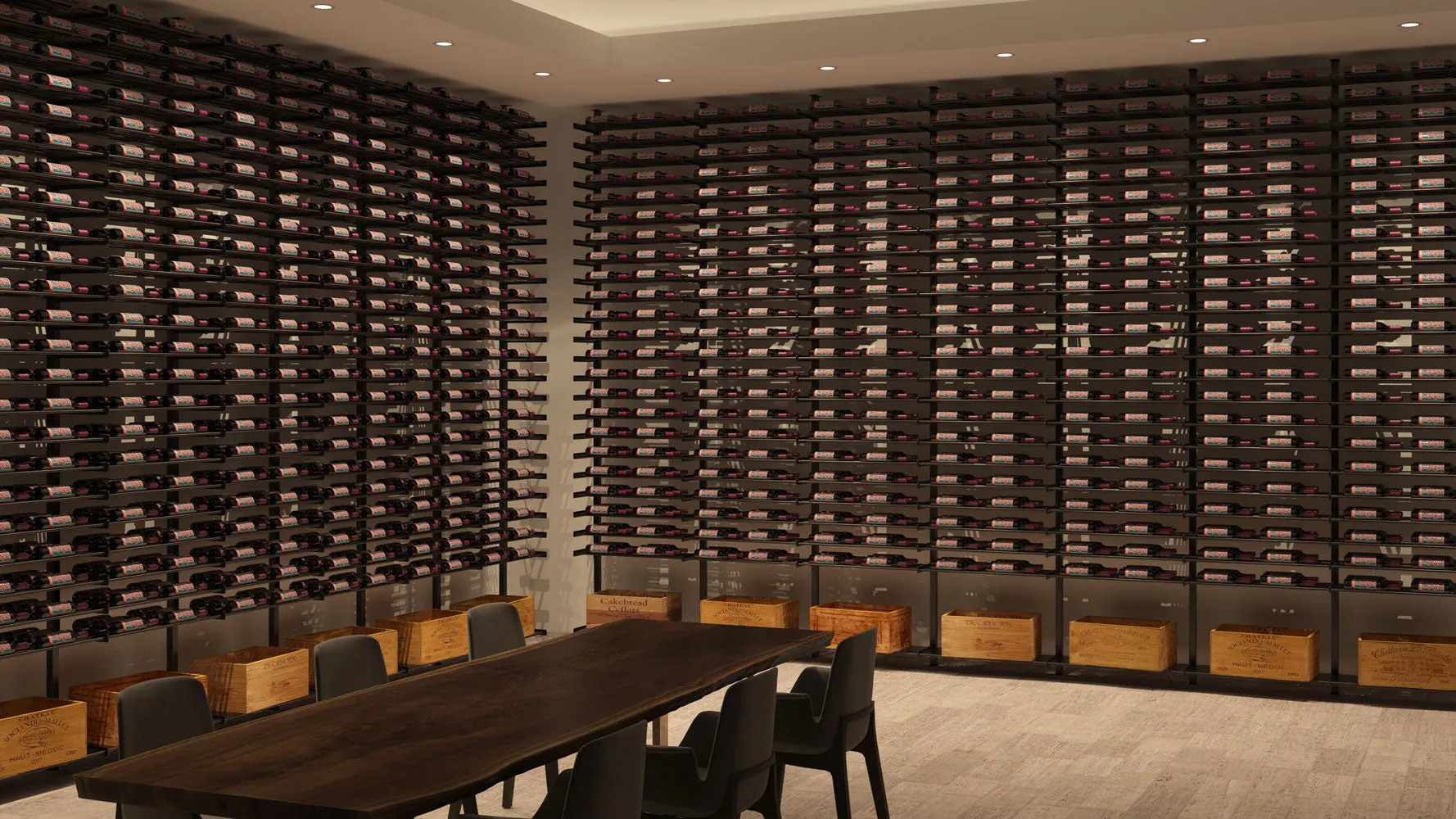 VintageView Evolution Wine Wall Post 10′ (Floating Wine Rack System Component)