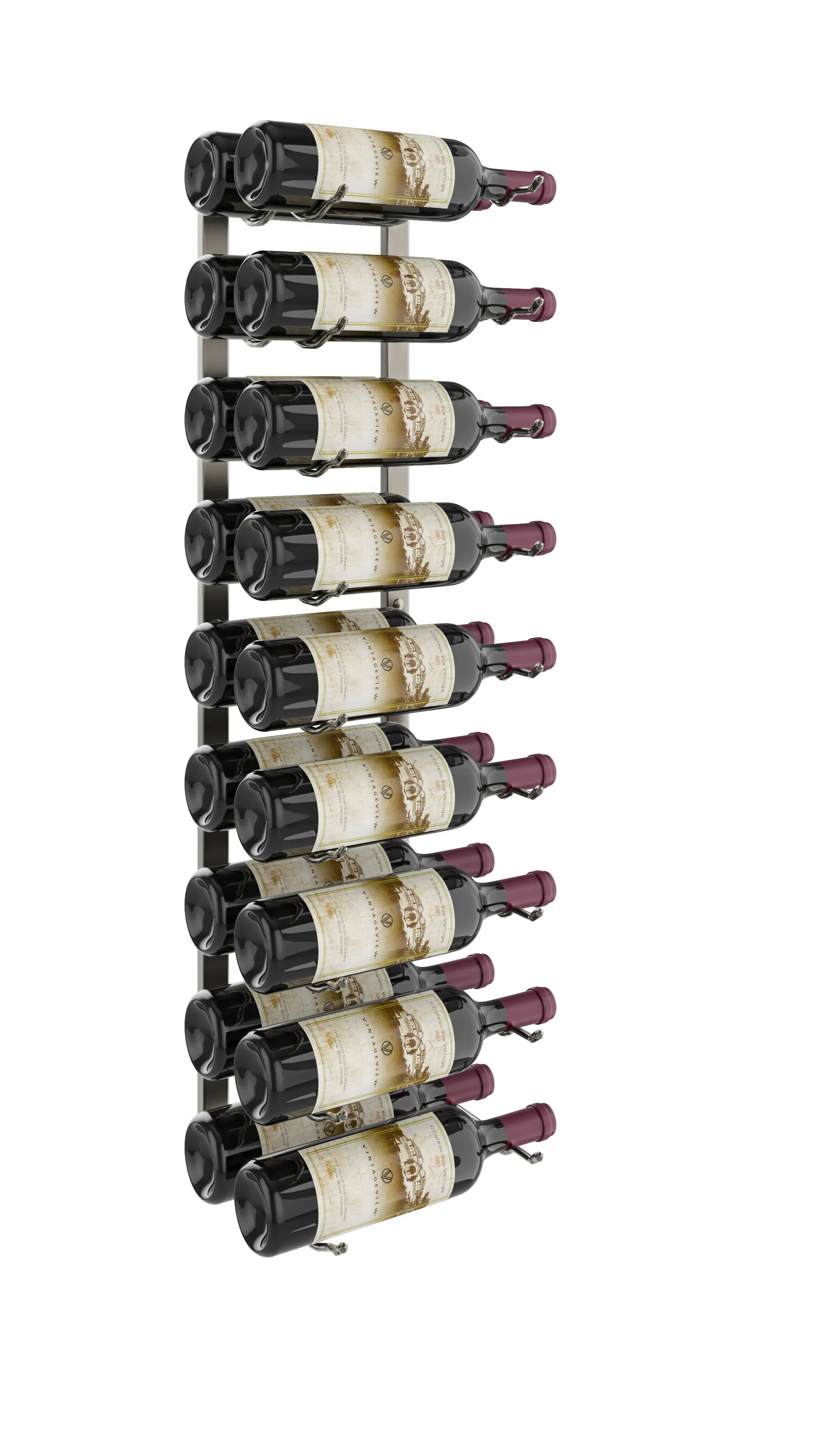 VintageView Wall Wine Racks 3' (9 to 27 bottles)