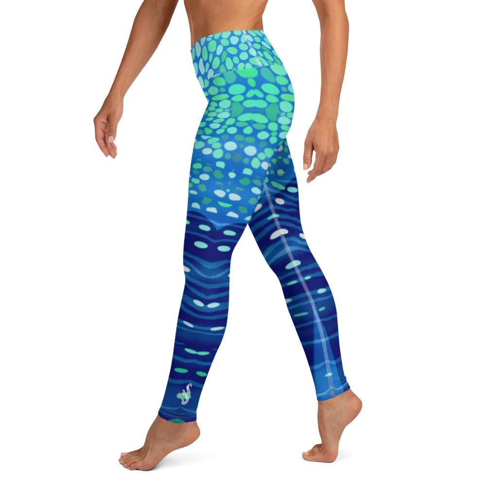 Whale Shark Leggings - Pop Style - High Waist (Warehouse)