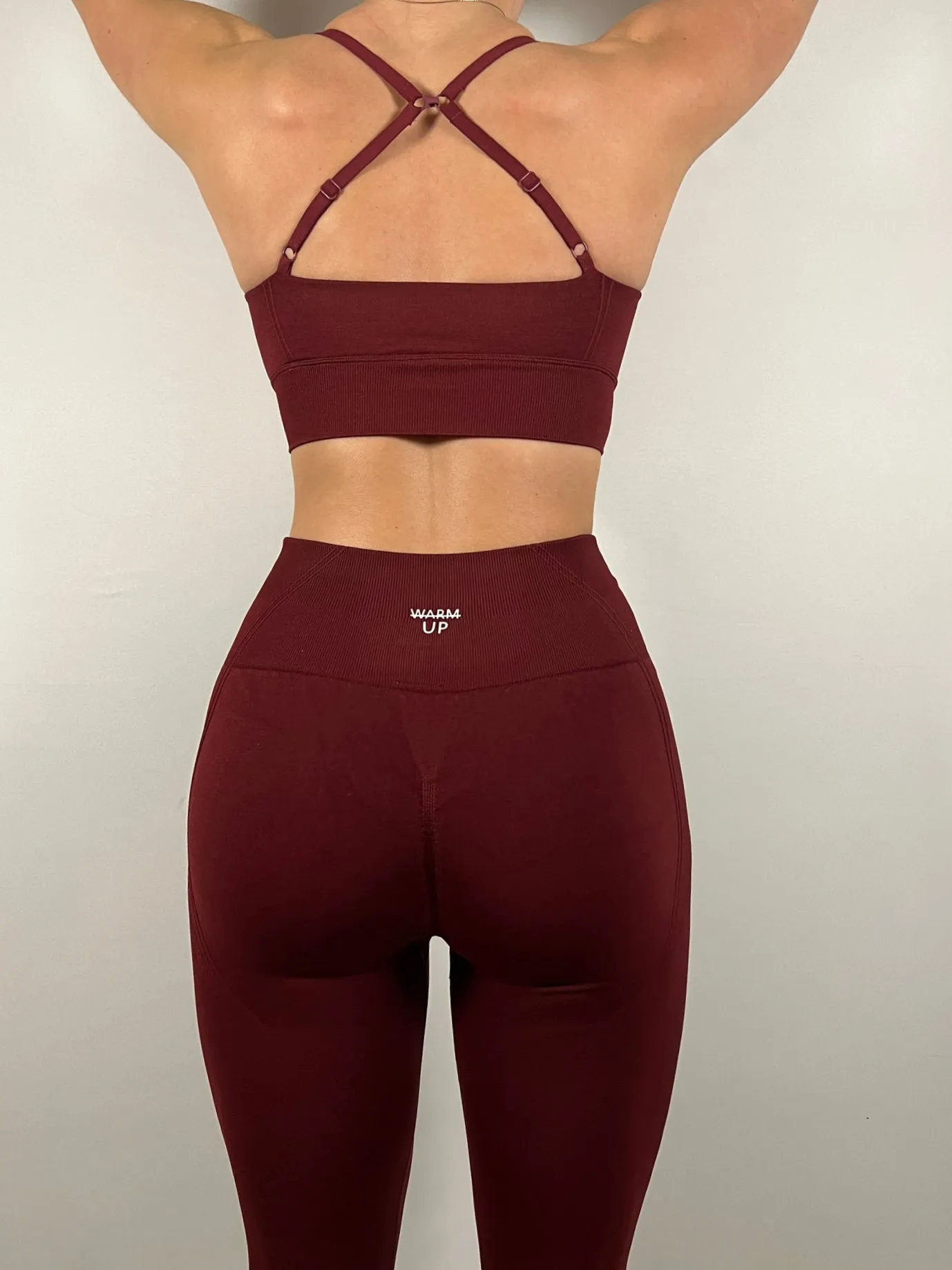 Wine Red Impact Seamless Leggings