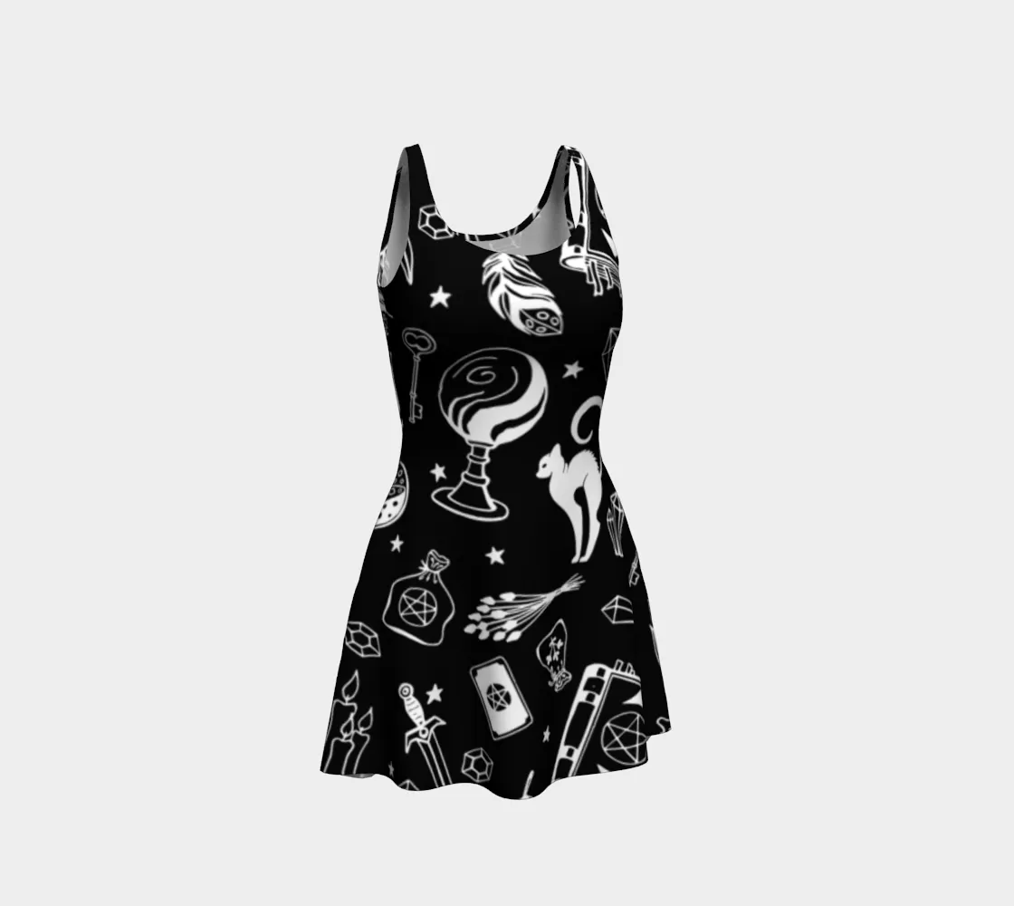 Witchy Vibes Flare Dress