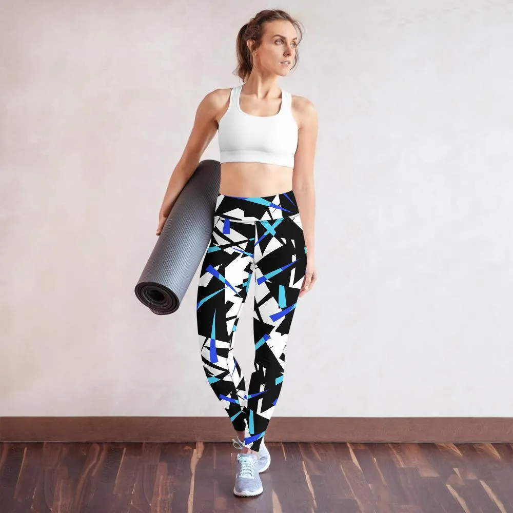 Yoga Leggings Geo Blue