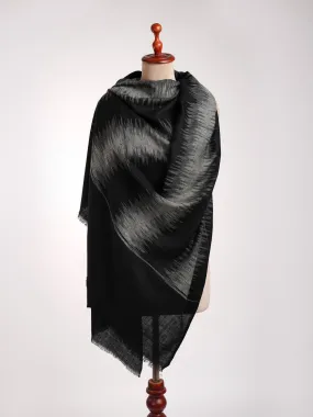 Zebra Stripe Black and White Artistic Pashmina Shawl